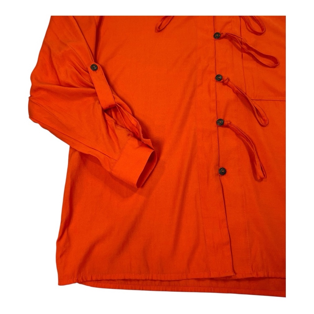 Vintage Notations Loop Detail Button Down Tunic |… - image 5